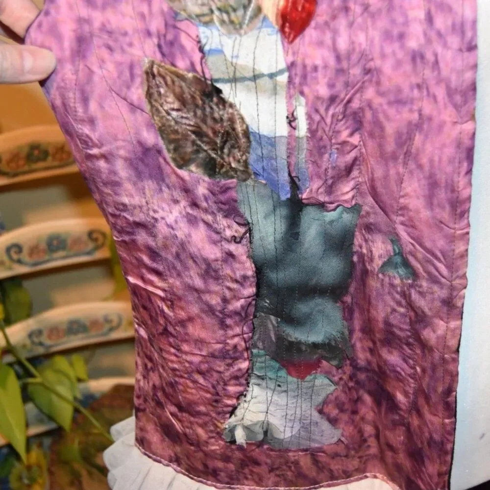 Sara Palacios Wearable Art Los Angeles SPLA Silk Vest OOAK Textile Medium
